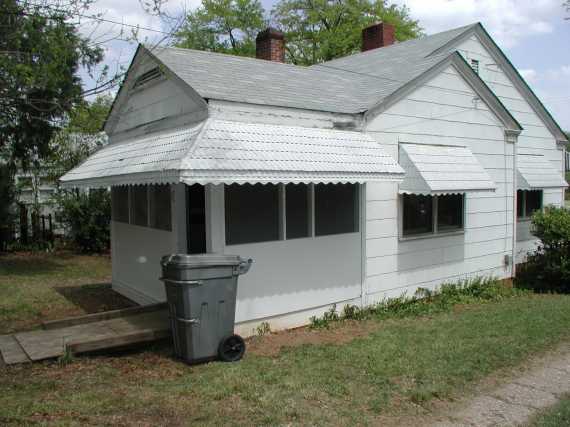 The finished porch