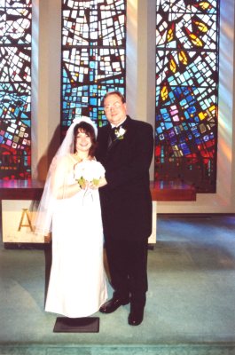 Shawna and Glen at Westminster Presbyterian Church.
