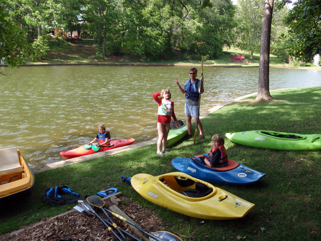Lake Paddling with the Randalls, April 25, 2010