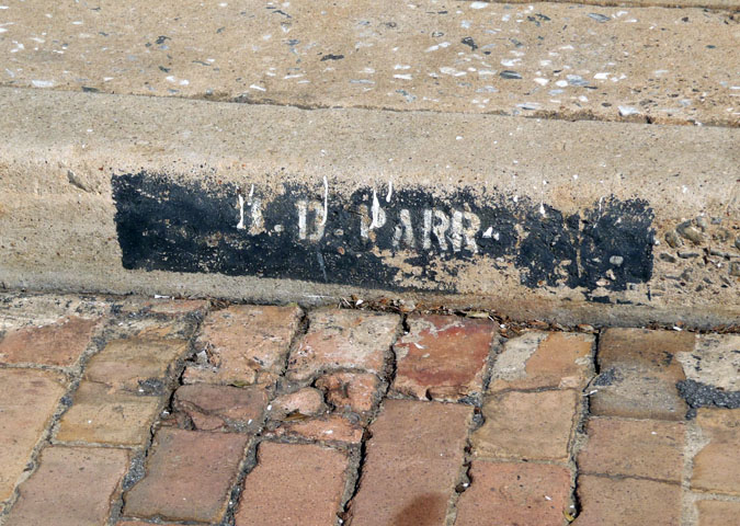 Jack Parr's parking place. Spartanburg Depot